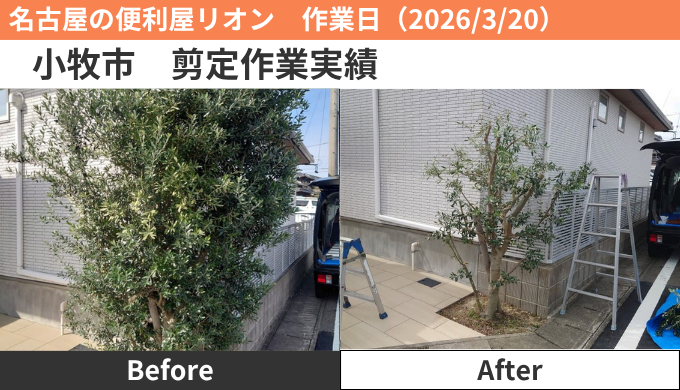 小牧市剪定作業実績2026/3/20